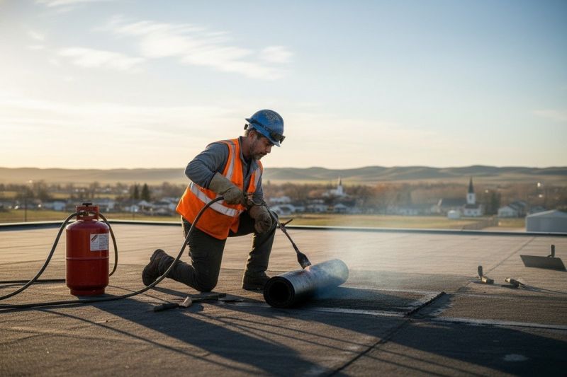 Tar Roof Repair detail